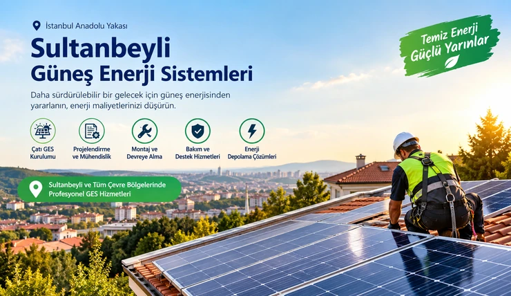 Sultanbeyli Guneş Enerji Sistemleri GES Kurulumu